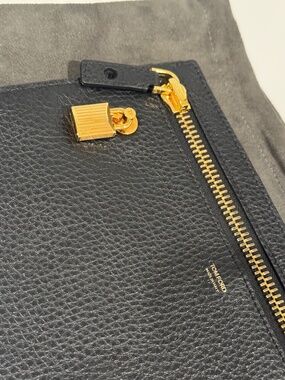 TOM FORD Alix Padlock Zip Clutch